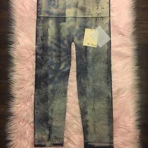 M. Rena’s Crop Denim Printed Leggings